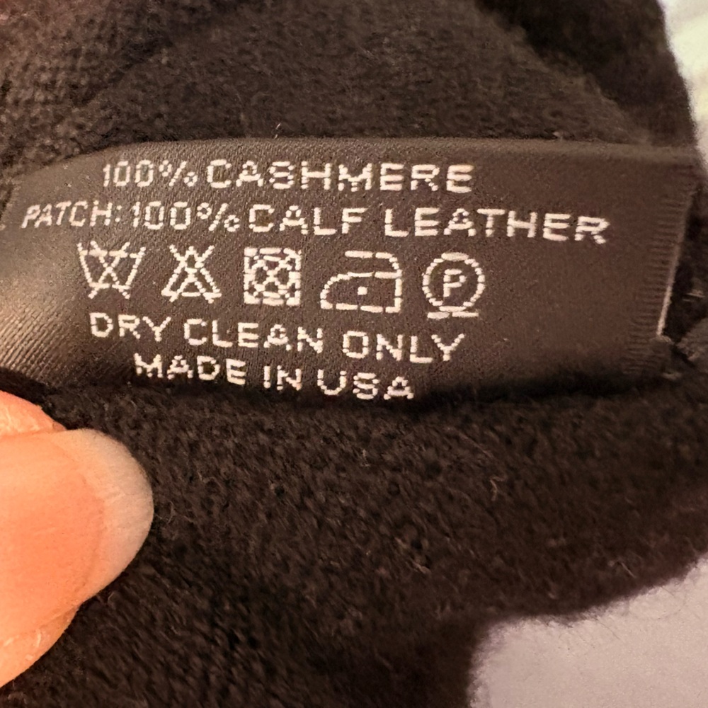 Hale Harden Cashmere Black Full Zip Hoodie Sweater Quiet Luxury Made in USA Sz M - Picture 10 of 15